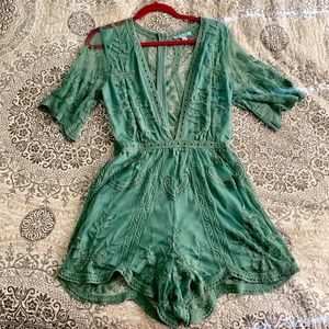 Turquoise romper